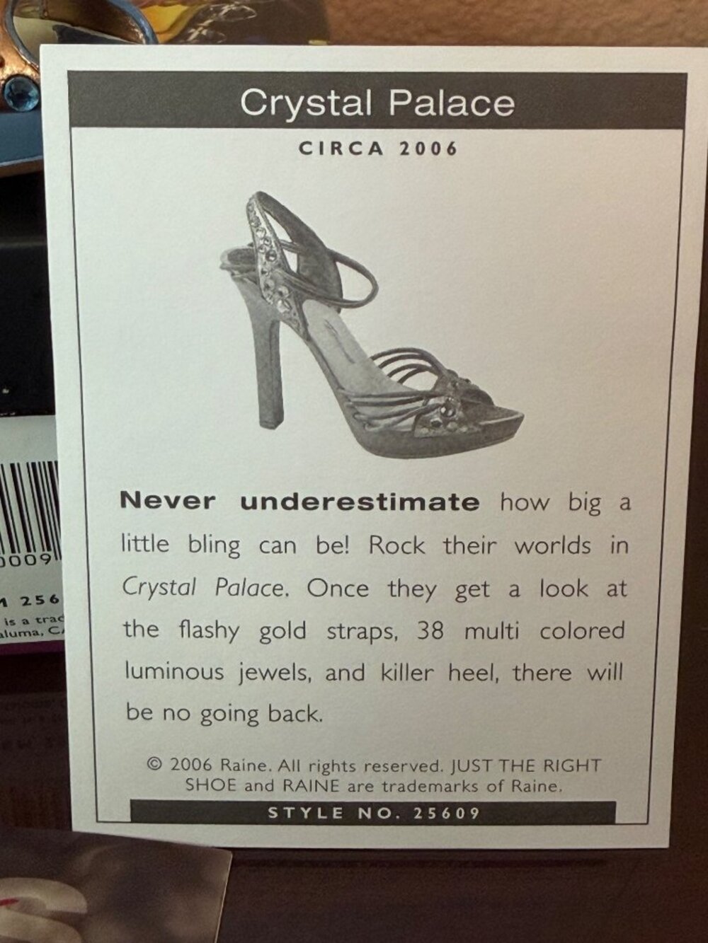 2006 Just the Right Shoe by Raine “Crystal Palace” Mini Shoe Figurine NEW - Picture 12 of 14